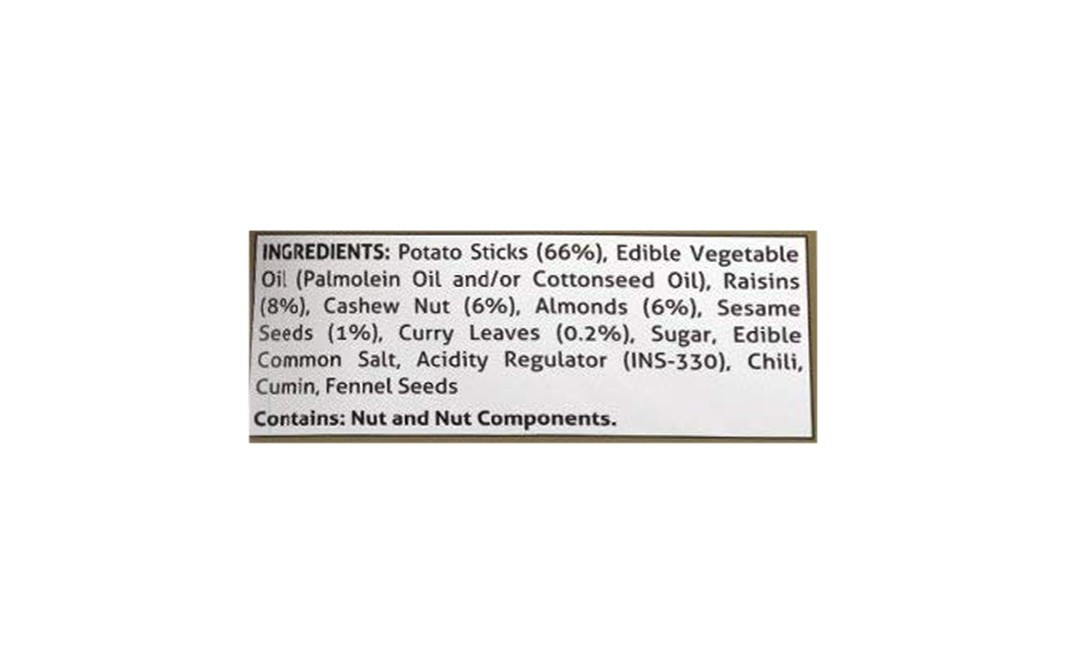 Bikaji Cashew, Almond, Potato Sticks Mixture Kaju Badam Laccha   Pack  150 grams